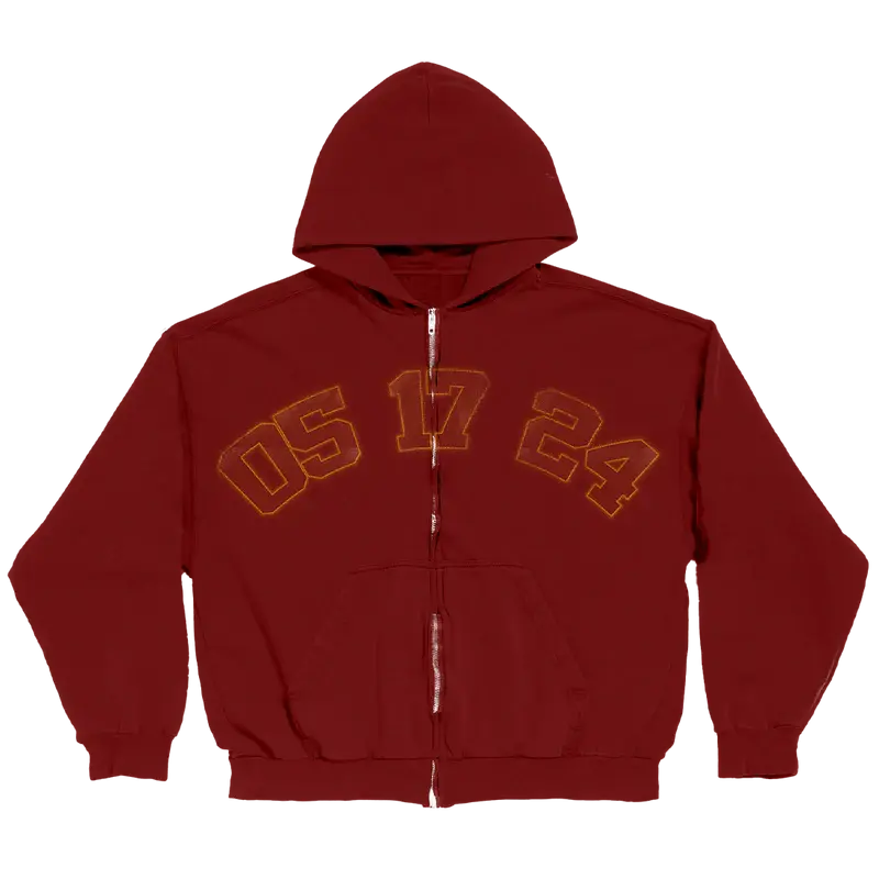 Encore Red Zip Hoodie Billie Eilish Merch