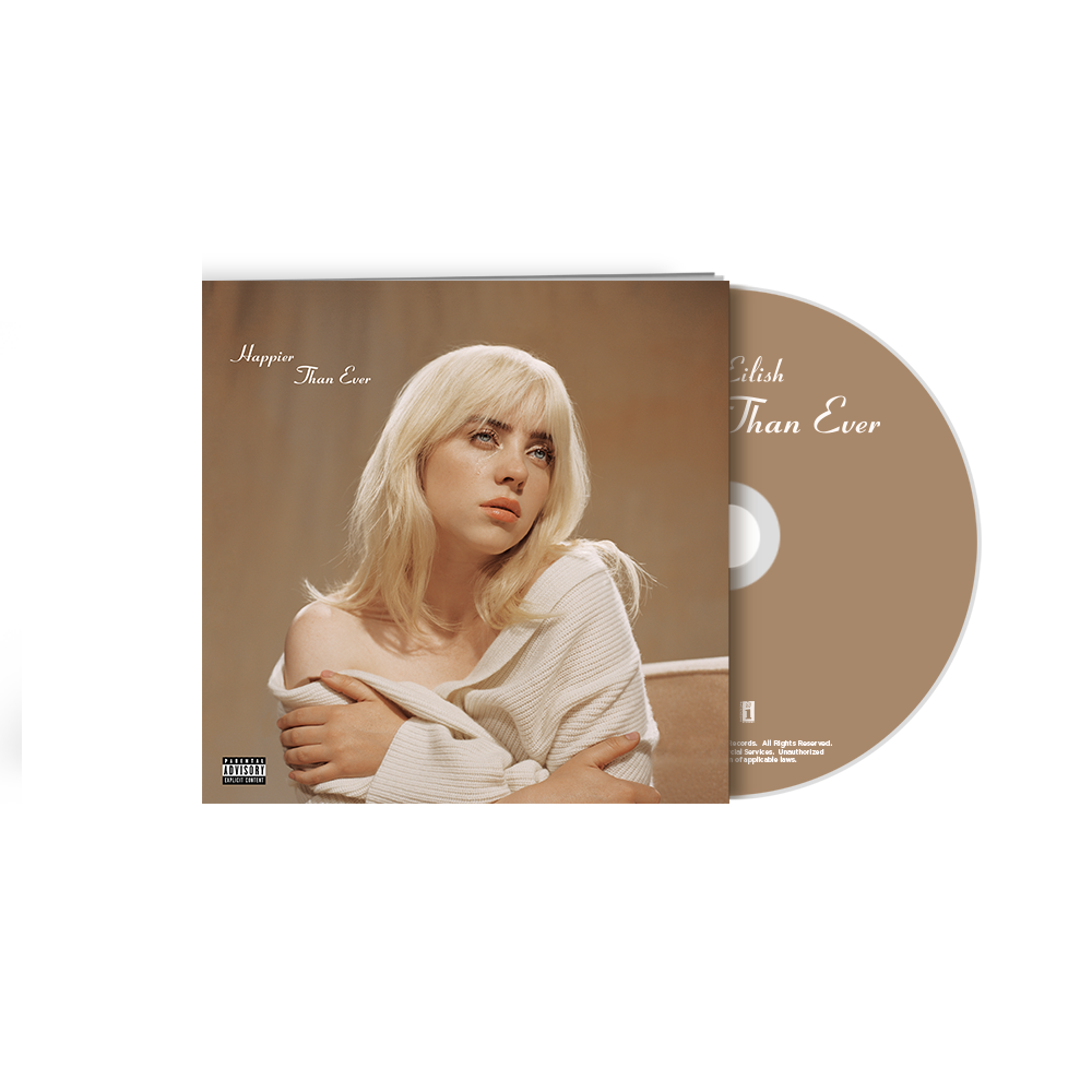 'Happier Than Ever' CD Photobook front