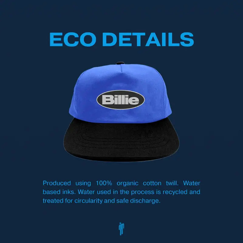 BILLIE TWO TONE FLAT BRIM HAT Billie Eilish Merch