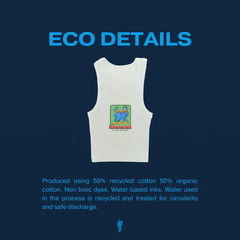 BIRDS OF A FEATHER WHITE TANK Billie Eilish Merch