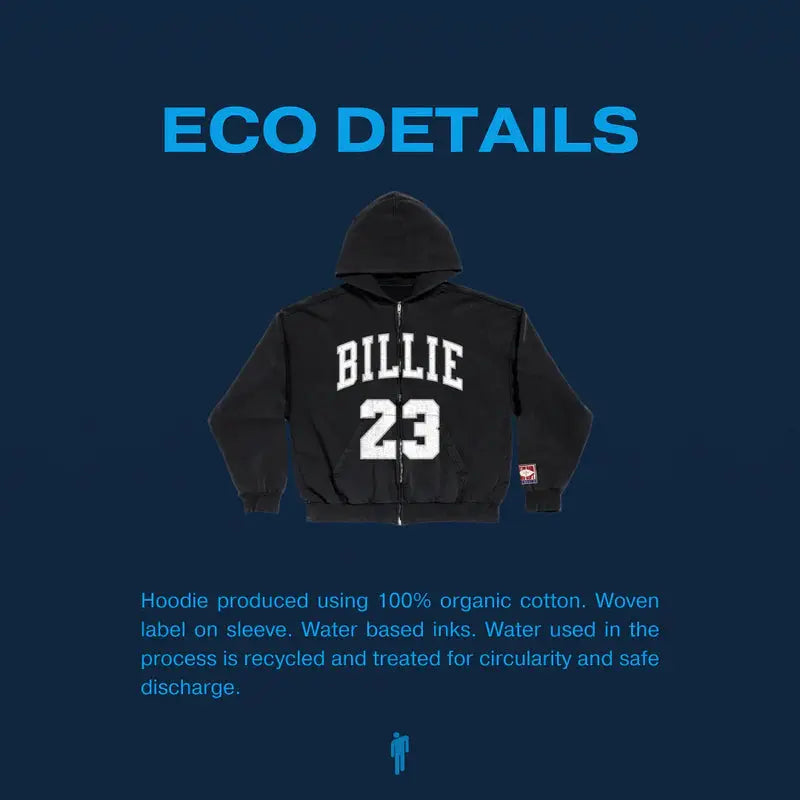 Billie 23 Zip Hoodie Billie Eilish Merch