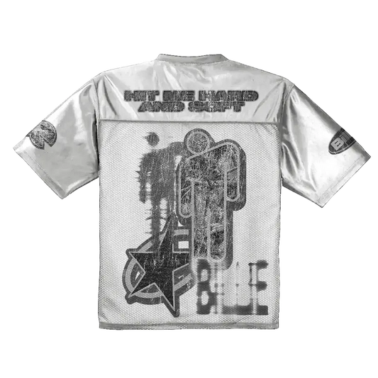 Billie Bandana White Football Jersey Billie Eilish Merch