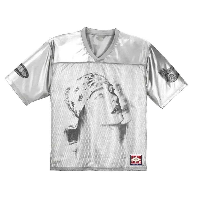 Billie Bandana White Football Jersey Billie Eilish Merch