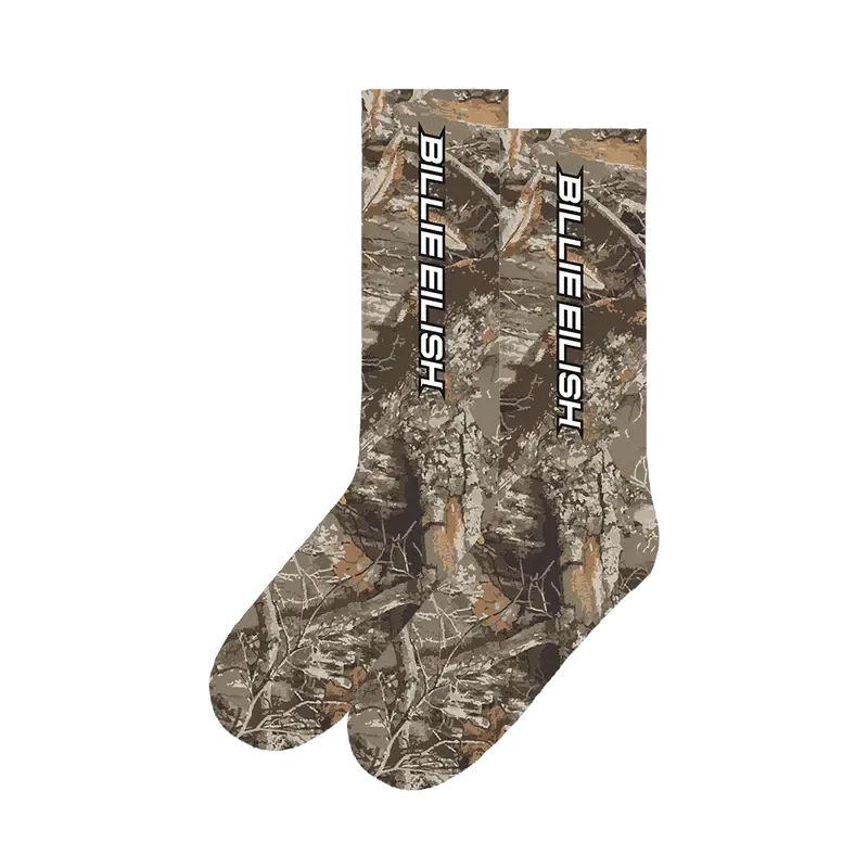 Billie Camo Socks Billie Eilish Merch