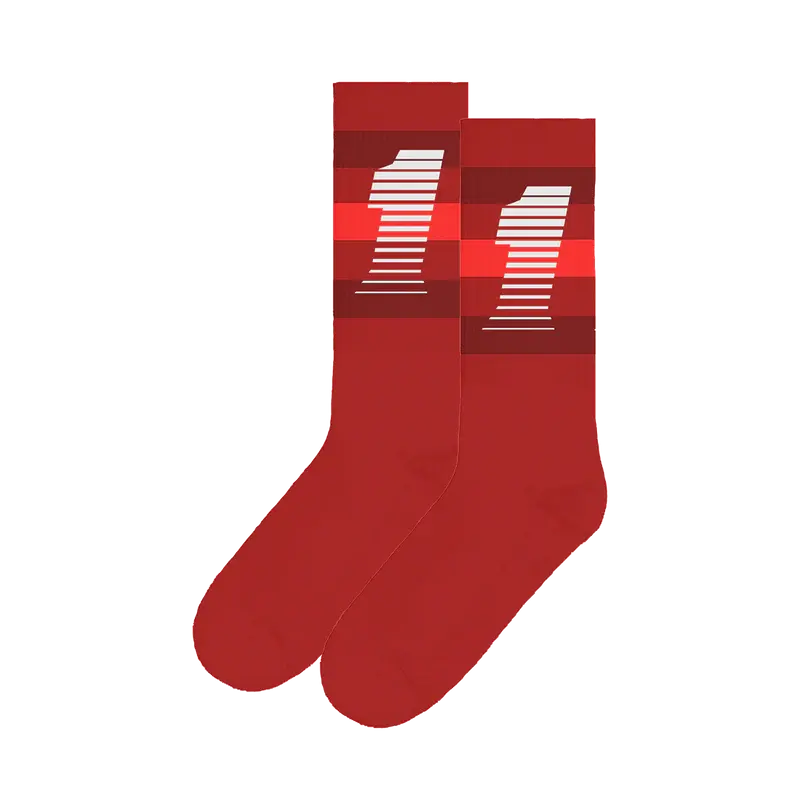 Billie Racer 1 Red Socks Billie Eilish Merch