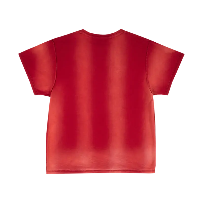 Billie x Iris Alonzo Hit Me Hard And Soft Upcycled Red Tee Billie Eilish Merch