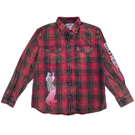 Billie x Lost Love Flannel Billie Eilish Merch