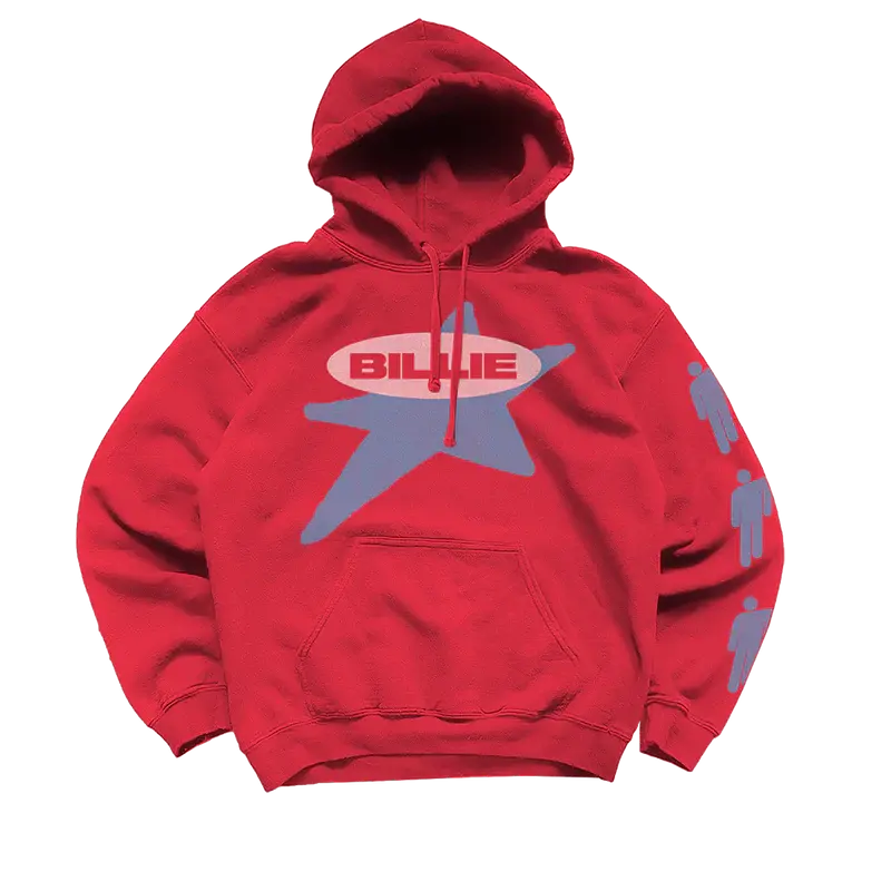 Billie x Lost Love Red Hoodie Billie Eilish Merch