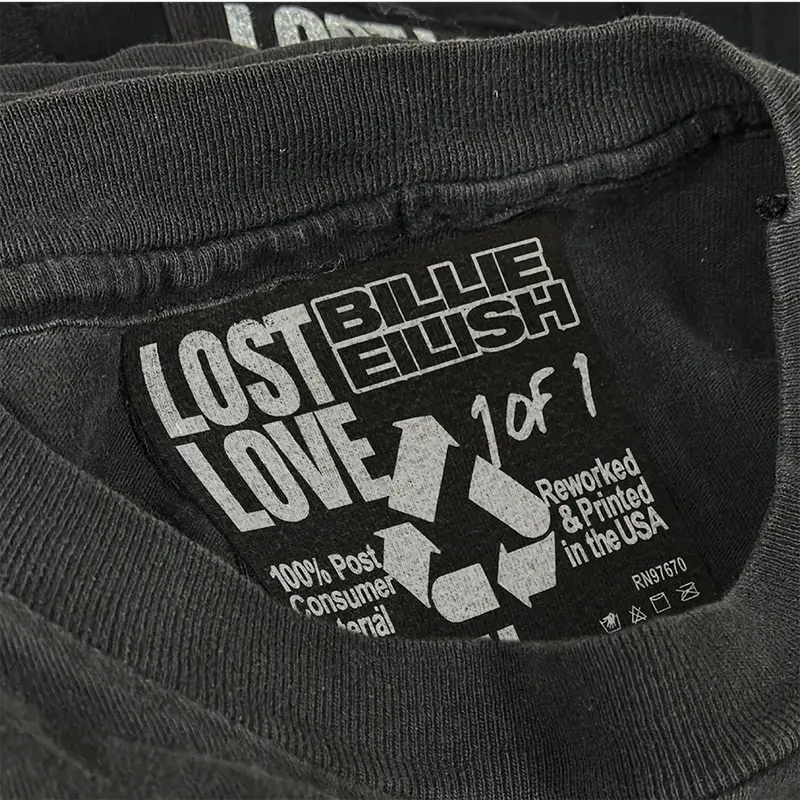 Billie x Lost Love Shark Tee Billie Eilish Merch
