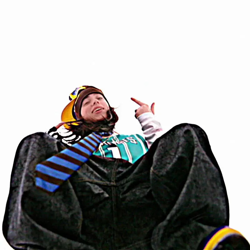 Black & Blue Striped Necktie Billie Eilish Merch