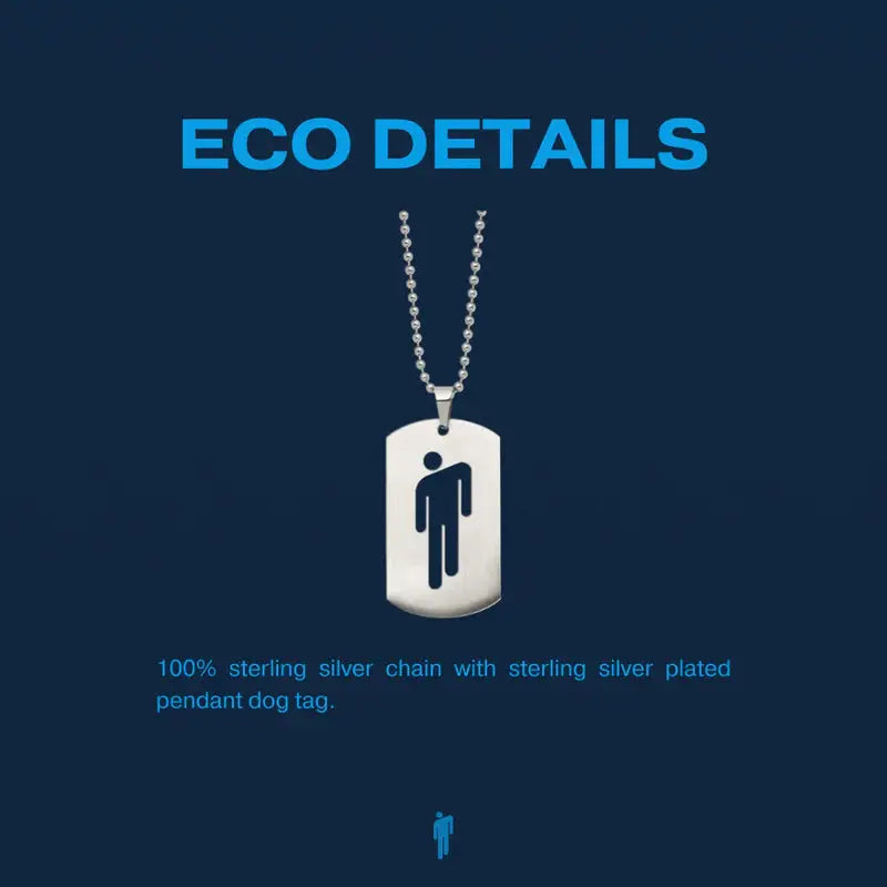 Blohsh Die Cut Dogtag Billie Eilish Merch