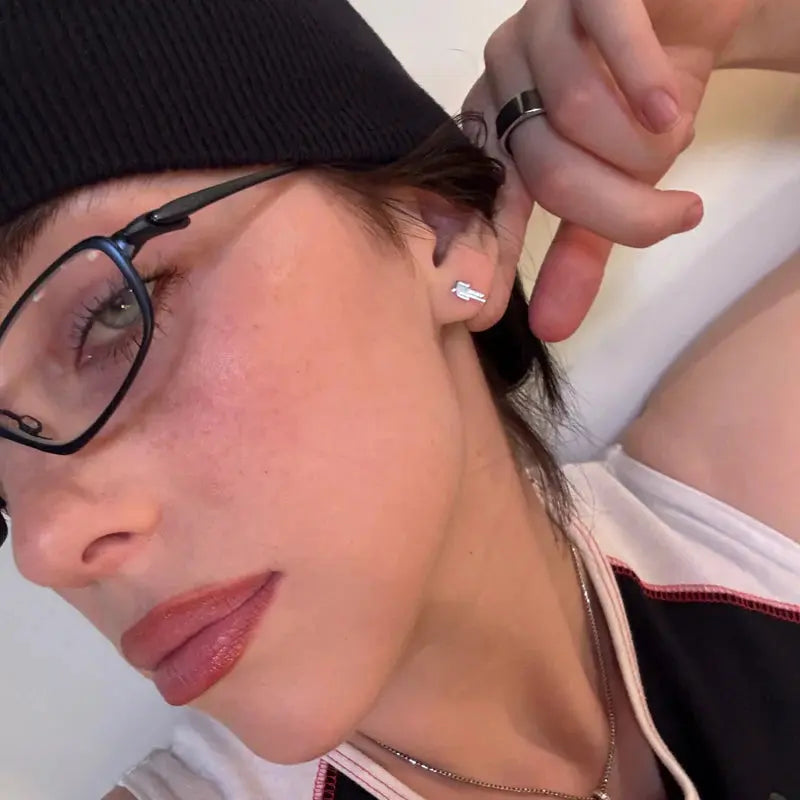 Blohsh Sterling Silver Stud Earrings Billie Eilish Merch