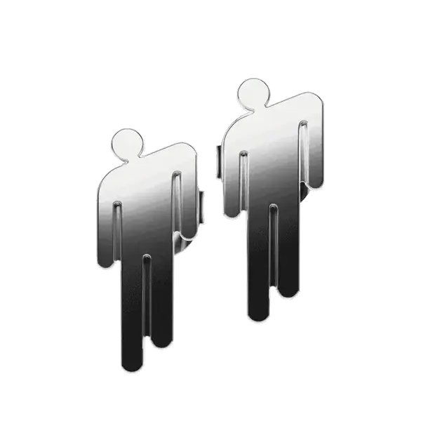 Blohsh Sterling Silver Stud Earrings Billie Eilish Merch