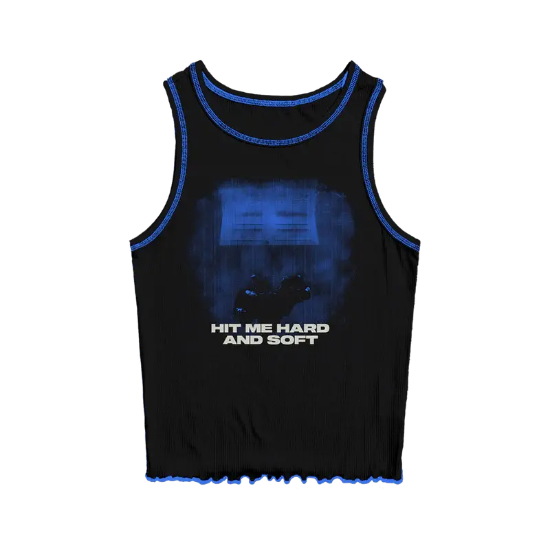 Contrast Stitch Cover Crop Tank Billie Eilish Merch