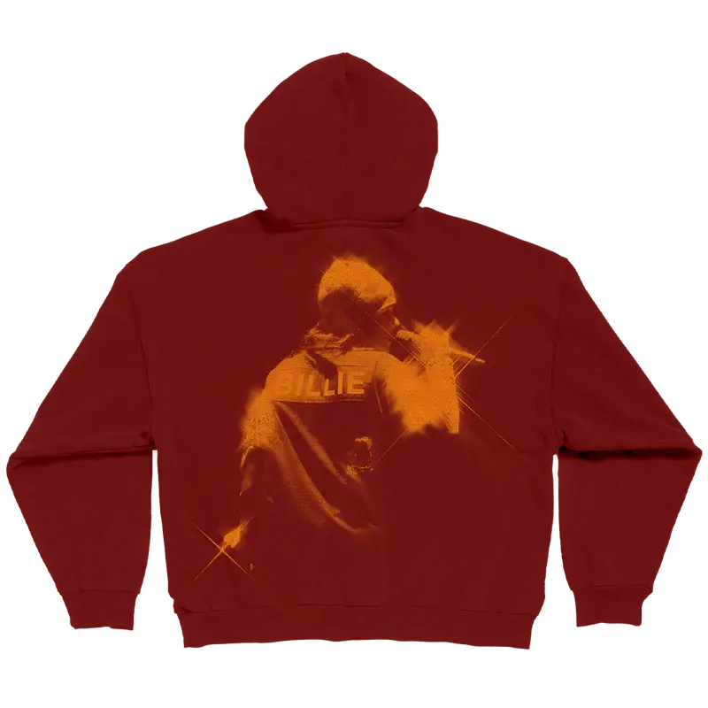 Encore Red Zip Hoodie Billie Eilish Merch