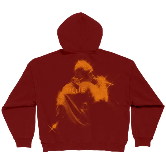 Encore Red Zip Hoodie Billie Eilish Merch