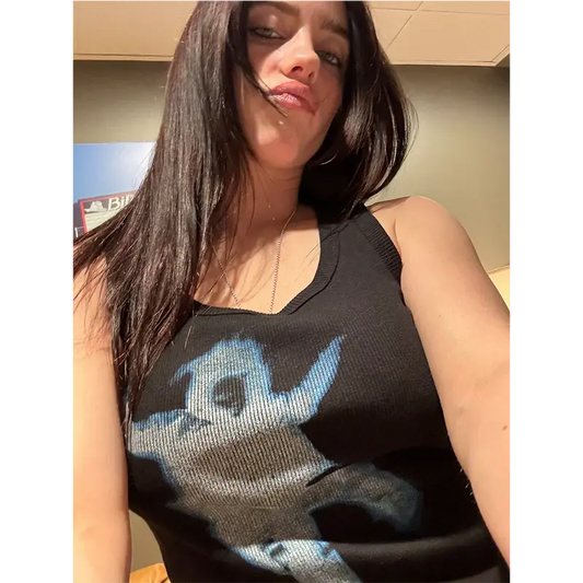 Falling Ribbed Crop Tank Billie Eilish Merch