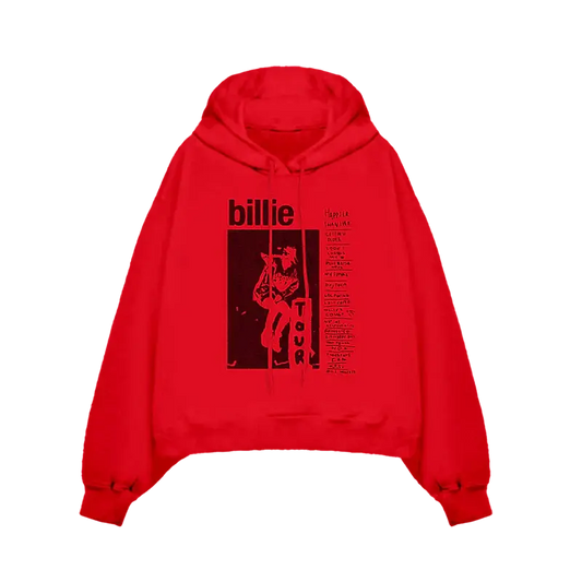 Get Involved Red Tour Hoodie Billie Eilish Merch