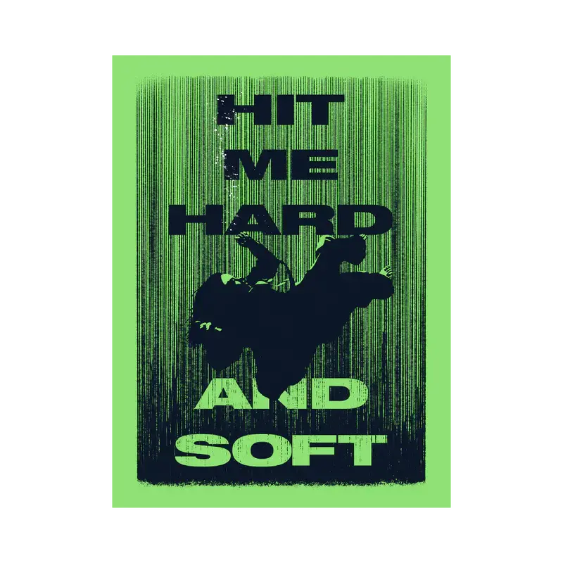 HIT ME HARD AND SOFT Green Poster Billie Eilish Merch