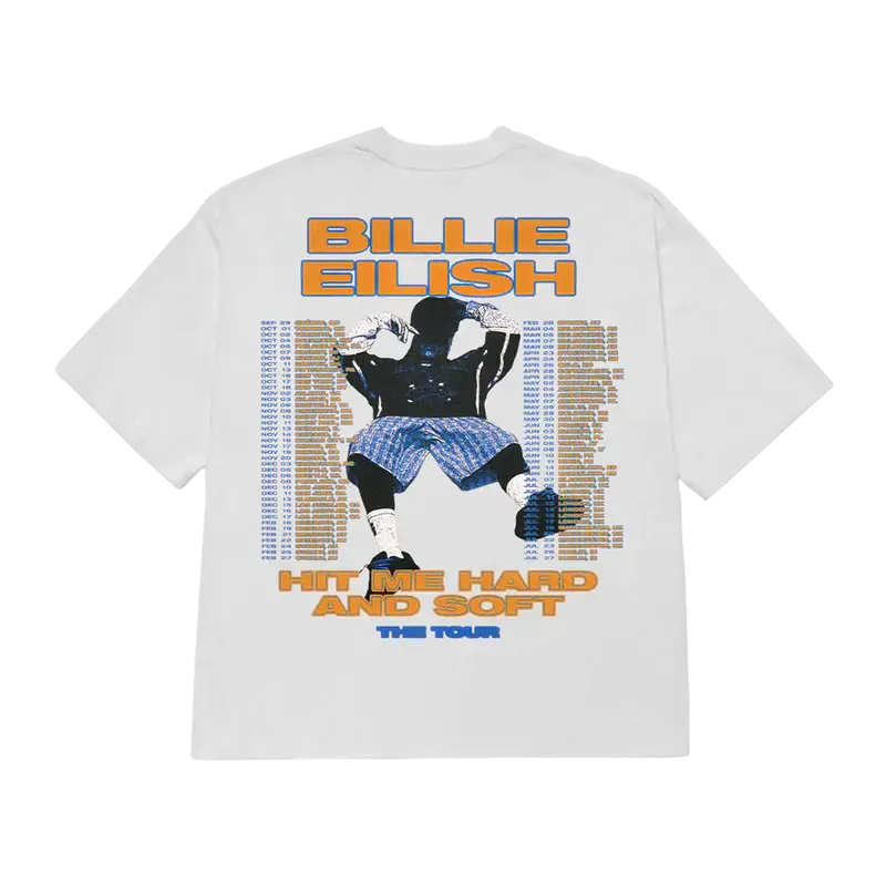 HIT ME HARD AND SOFT Tour Tee Billie Eilish Merch