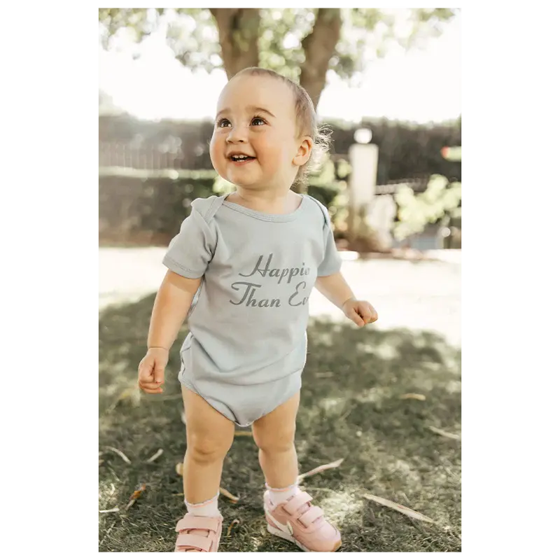 Happier Than Ever Organic Blue Onesie Billie Eilish Merch