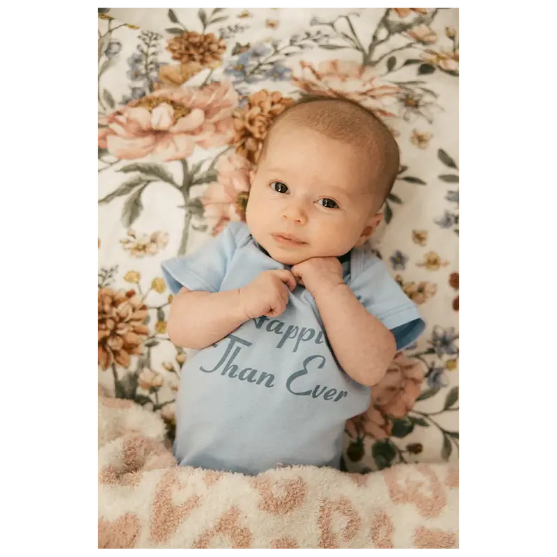 Happier Than Ever Organic Blue Onesie Billie Eilish Merch