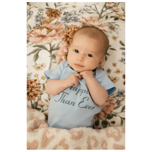 Happier Than Ever Organic Blue Onesie Billie Eilish Merch