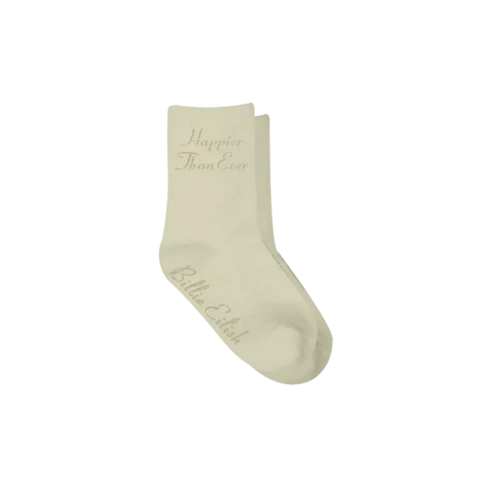 Happier Than Ever Organic Youth Socks Billie Eilish Merch