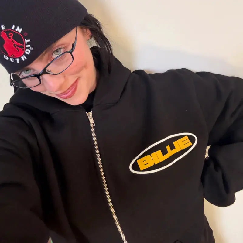 Hit Me Star Black Hoodie Billie Eilish Merch