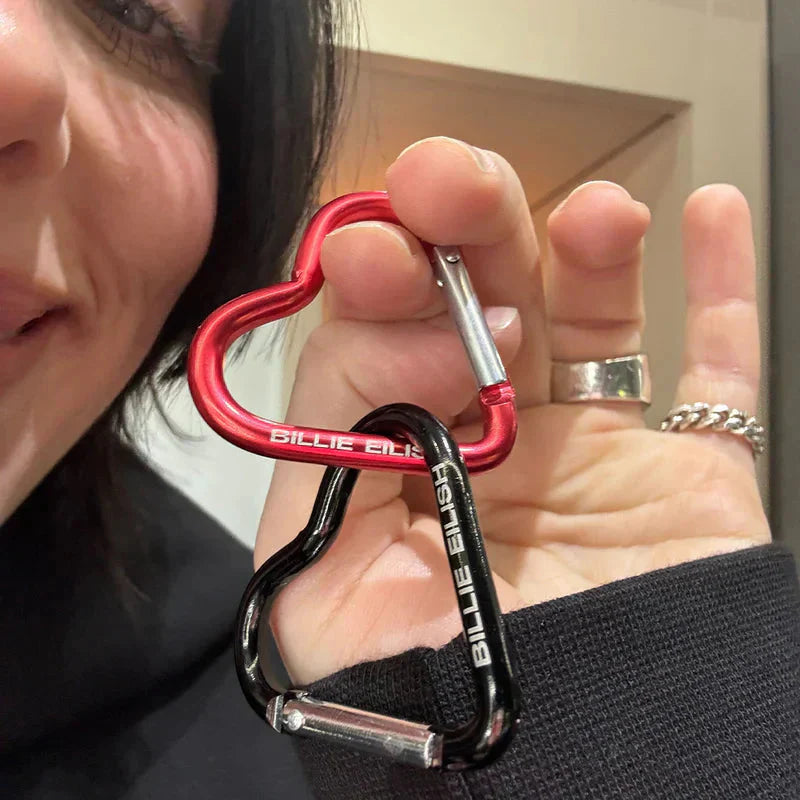 L'Amour Carabiner Clip Set Billie Eilish Merch