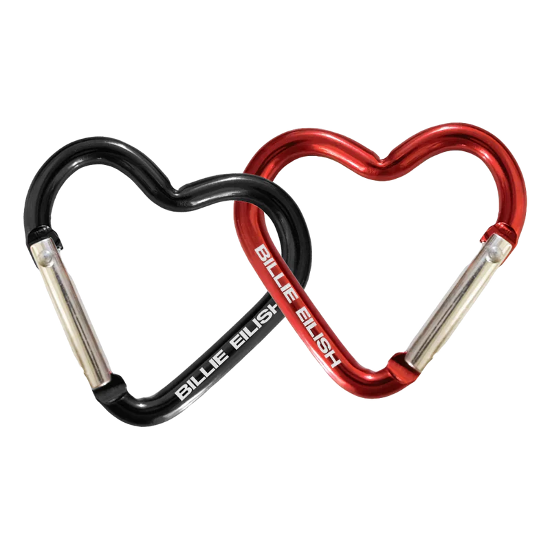 L'Amour Carabiner Clip Set Billie Eilish Merch