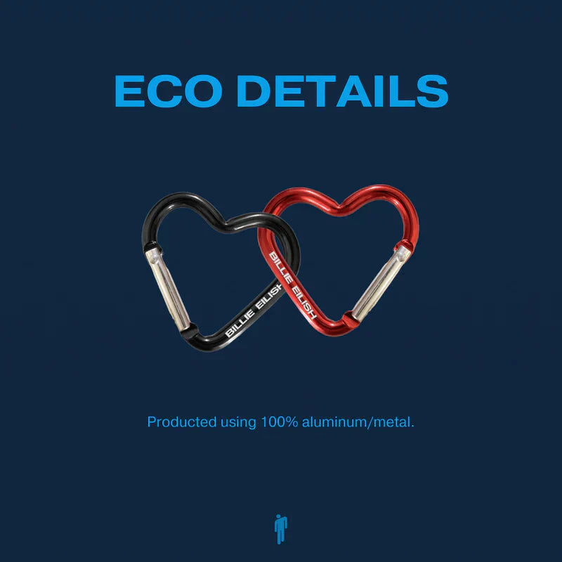 L'Amour Carabiner Clip Set Billie Eilish Merch