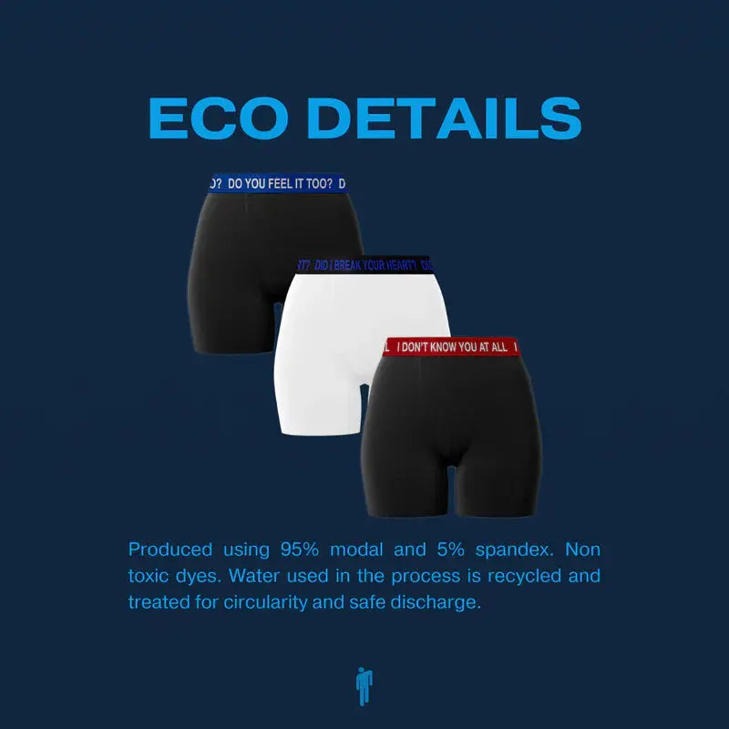 Lyric Boxer Brief Set of 3 Billie Eilish Merch
