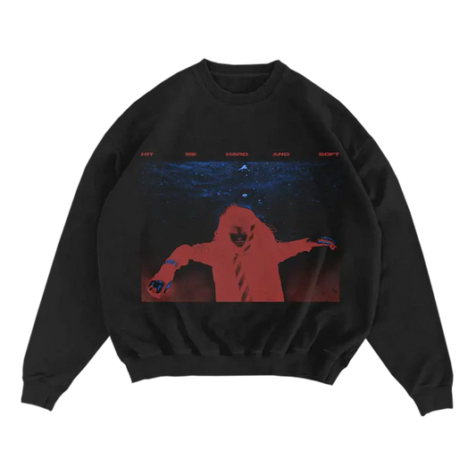 Sinking Black Crewneck Sweatshirt Billie Eilish Merch