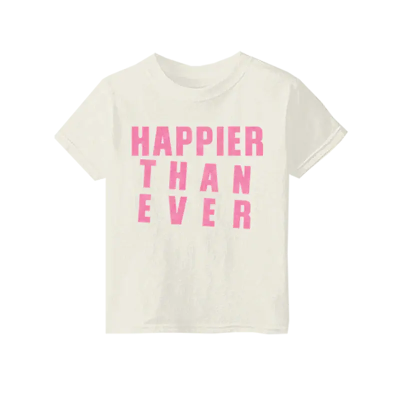 Stencil Organic Youth T-Shirt Billie Eilish Merch