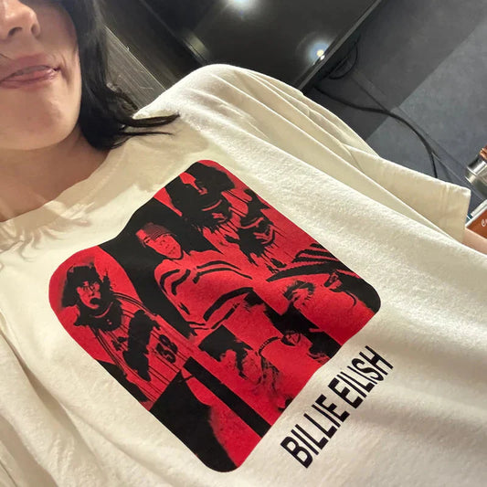 Thermal BE Collage Photo Tee Billie Eilish Merch