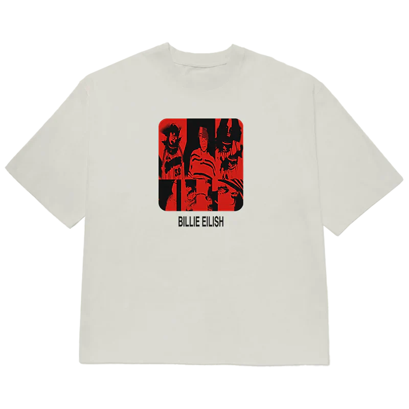 Thermal BE Collage Photo Tee Billie Eilish Merch