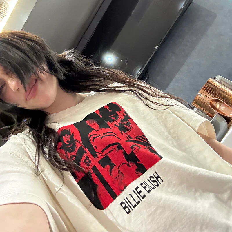 Thermal BE Collage Photo Tee Billie Eilish Merch