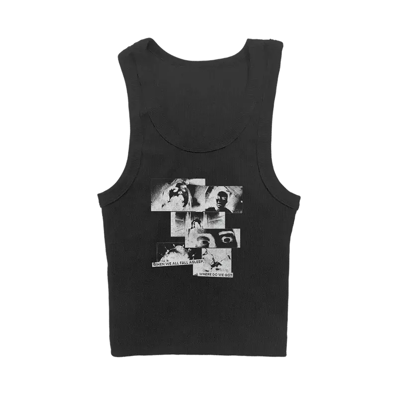 WHEN WE ALL FALL ASLEEP, WHERE DO WE GO? Anniversary Tank in Black Billie Eilish Merch